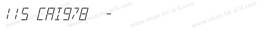 115 CAI978字体字体转换